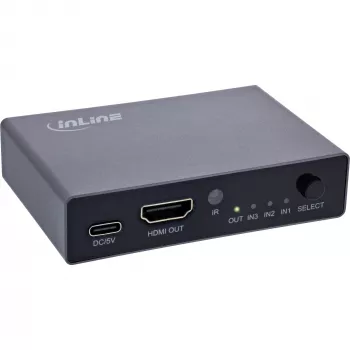 HDMI Slēdzis InLine 65020 3-Portu 8K 60Hz HDCP 2.3
