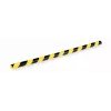 Durable S32R Plastmasas Rounded Profils Melns Dzeltens 1000 mm