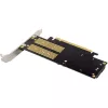 InLine 76660T PCIe 3.0 x16 karte ar 2x M.2 un 1x mSATA slotiem