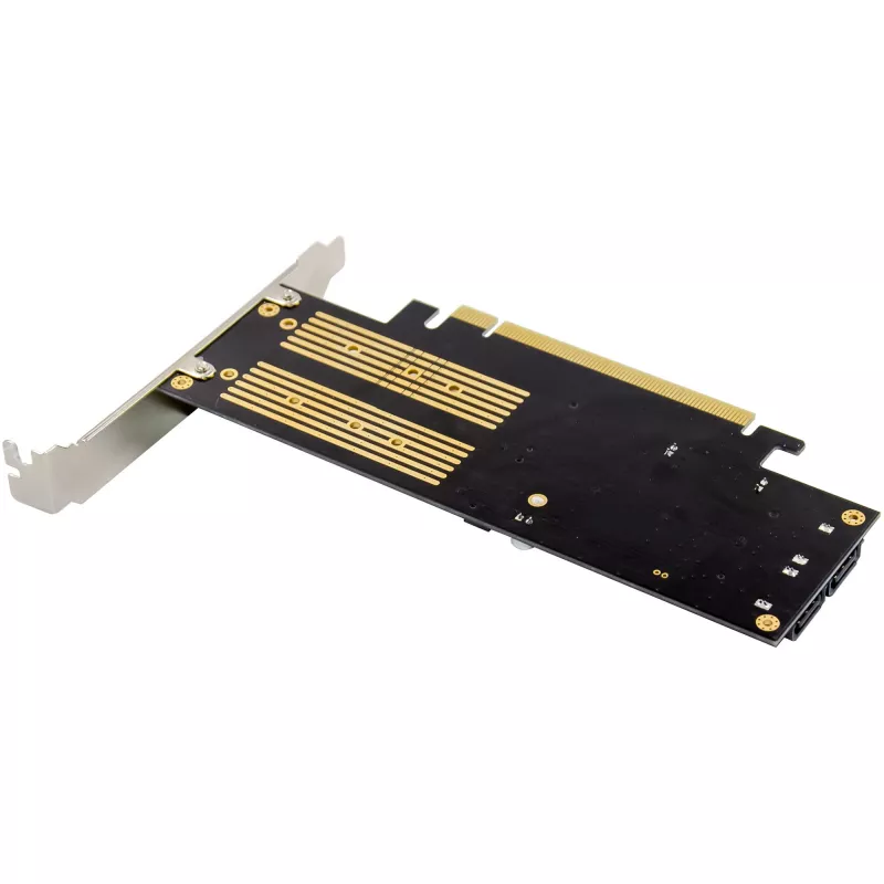 InLine 76660T PCIe 3.0 x16 karte ar 2x M.2 un 1x mSATA slotiem