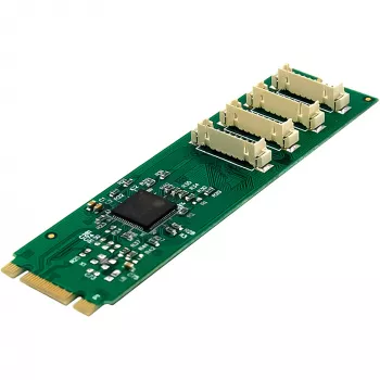 InLine 76660W Iekšējais seriālais adapteris M.2 vīrišķais ASIX AX99100 4 Gbit/s