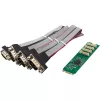 InLine 76660W Iekšējais seriālais adapteris M.2 vīrišķais ASIX AX99100 4 Gbit/s