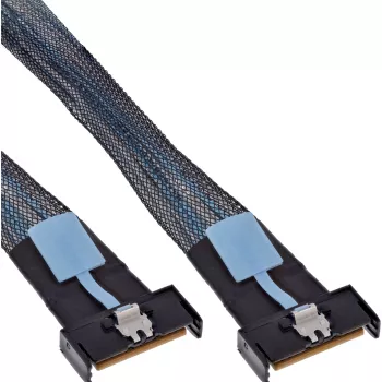 InLine 27661A SAS kabelis 0.5 m 24 Gbit/s Melns, Zils, Pelēks