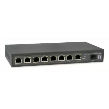 LevelOne GEP-0925 tīkla slēdzis Nepārvaldāms 2.5G Ethernet (100/1000/2500) Power over Ethernet (PoE) Melns