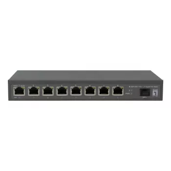 LevelOne GEP-0925 tīkla slēdzis Nepārvaldāms 2.5G Ethernet (100/1000/2500) Power over Ethernet (PoE) Melns