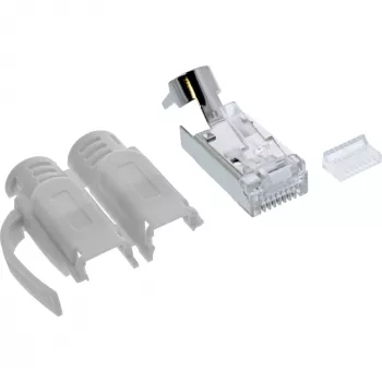 InLine Crimp savienotājs Cat.6A RJ45 ekranēts, pelēks, 10 gab.