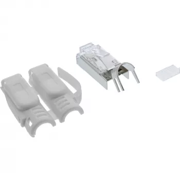 InLine Crimp savienotājs Cat.6A RJ45 ekranēts, pelēks, 10 gab.