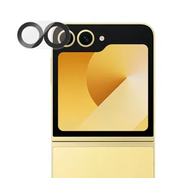 PanzerGlass PicturePerfect kameras lēcu aizsargs Samsung Galaxy Z Flip7 FE — rūdīts stikls, silikons, caurspīdīgs, 1 gab.