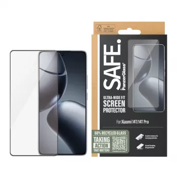 PanzerGlass SAFE. by ® Ekrāna aizsargs Xiaomi 14T | 14T Pro | Ultra-Wide Fit