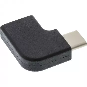 InLine USB 3.2 Gen.2 adapteris, USB-C vīriešu / USB-C sieviešu, leņķveida