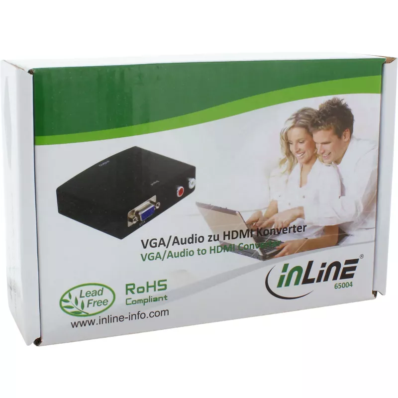 InLine 65004 Pārveidotājs VGA + Audio uz HDMI