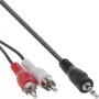 Audio kabelis 2x RCA vīrietis / 3,5 mm stereo vīrietis 1,5 m InLine 89939S