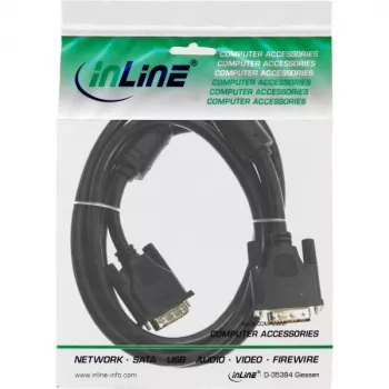 DVI-I kabelis 24+5 M/M Dual Link InLine 17793 3m