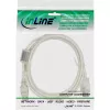 InLine USB 2.0 pagarinātājkabelis A tipa tēviņš/mātīte, caurspīdīgs, ar ferītu, 5m