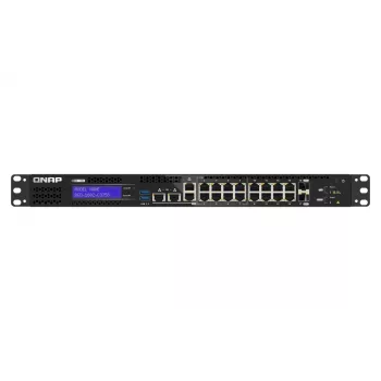 QNAP QGD-1602-C3758-16G pārvaldāms tīkla slēdzis L2 2.5G Ethernet (100/1000/2500) Melns, Pelēks