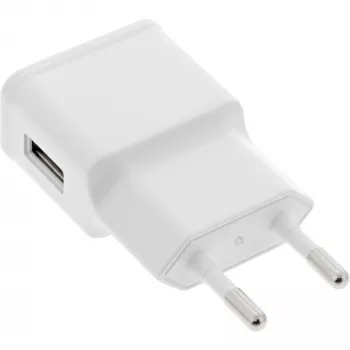 USB barošanas adapteris InLine 31504W, 100-240V līdz 5V/1.2A, balts