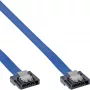 InLine SATA 6Gb/s kabelis ar mazo spraudni 0,3m ar fiksatoriem