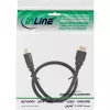 InLine HDMI kabelis, High Speed HDMI, vīrietis/vīrietis, melns, zeltīti kontakti, 10 m