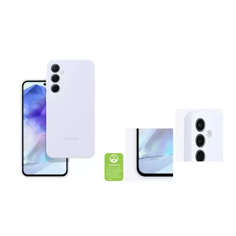 AVM Samsung EF-PA556 vāciņš Samsung Galaxy A55, silikona maciņš, 16.8 cm (6.6 inch), gaiši zils