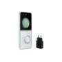Samsung EF-XF73KKTEGWW starta komplekts Galaxy Z Flip5, Clear Gadget Case apvalks + barošanas adapteris, caurspīdīgs/melns