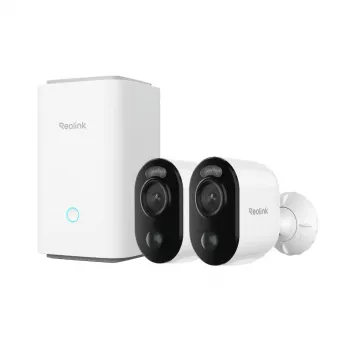 Reolink Hub 1 bāzes stacija ar 2x Argus Series B310 iekštelpu baltā krāsā