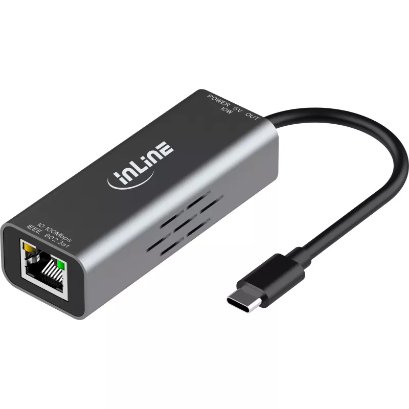InLine 33380J adapteris USB-C uz RJ-45 PoE