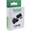 InLine 33446T dzimuma mainītājs USB Type-E Key A, 20-pin USB 3.0 header, 19-pin Melns