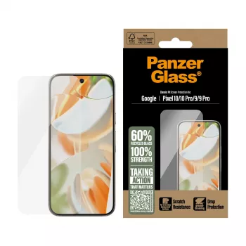 PanzerGlass® Ekrāna aizsargs Google Pixel 10 / 10 Pro 5G / 9 5G / 9 Pro 5G – Classic Fit