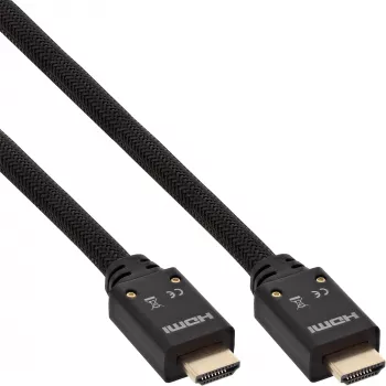 InLine HDMI aktīvais kabelis, HDMI-High Speed with Ethernet, M/M, neilona pinums, 15m