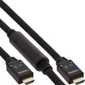 InLine HDMI Active kabelis, HDMI-High Speed ar Ethernet, M/M, neilona pinums, 20m