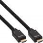 InLine HDMI Active kabelis, HDMI-High Speed ar Ethernet, vīriešu/vīriešu, neilona pinums, 10m