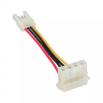 InLine Barošanas adapteris iekšējais disketes (mātīte) / Molex 4 kontaktu (tēviņš) 0.06 m
