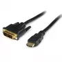 StarTech.com 1m HDMI® uz DVI-D kabelis - vīriešu/vīriešu