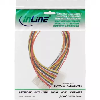 InLine ATX barošanas pagarinātājkabelis 24pin ligzda / 20+4pin spraudnis 26629A