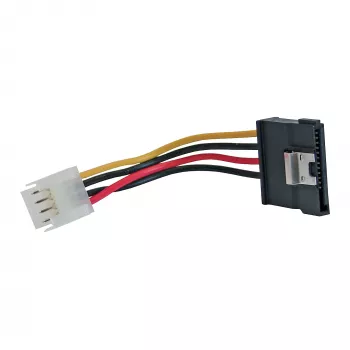 InLine SATA barošanas adaptera kabelis 3.5 collu / 15 kontaktu SATA ar fiksatoru 0.06m