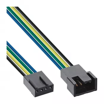 InLine Fan Kabeļa Pagarinātājs 4pin Molex vīriešu/sieviešu 0,70m