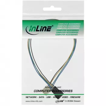 InLine Fan Kabeļa Pagarinātājs 4pin Molex vīriešu/sieviešu 0,70m