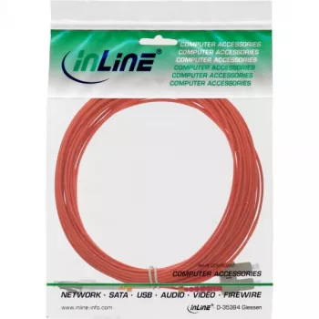 InLine Fiber Optical Duplex Cable LC/SC 50/125µm OM2 25m