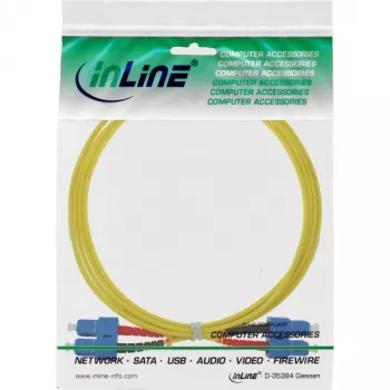 InLine optiskās šķiedras dupleksais kabelis SC/SC 9/125µm OS2 2m