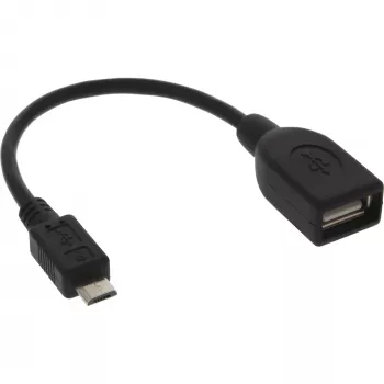 InLine Micro USB OTG adaptera kabelis Micro-B vīriešu uz USB A sieviešu 0,1 m