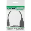 InLine Micro USB OTG adaptera kabelis Micro-B vīriešu uz USB A sieviešu 0,1 m