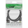DisplayPort kabelis InLine 17155P 0.5m apzeltīts melns