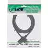 InLine High Speed HDMI kabelis ar Ethernet, AM/DM, super plāns, melns/zelta, 1,5m