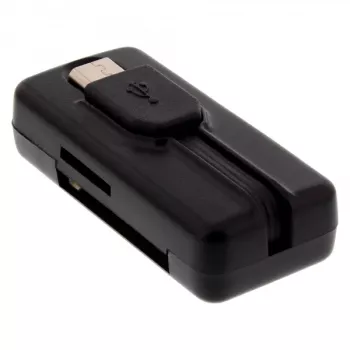 InLine OTG karšu lasītājs Dual Flex SD/microSD ar USB portu un 2 slotiem