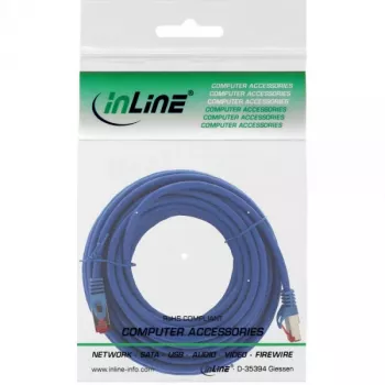 InLine Patch Kabelis S/FTP PiMF Cat.6 250MHz vara bezhalogēns zils 15m