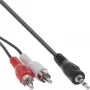 Audio kabelis 2x RCA vīrietis / 3.5mm stereo vīrietis 2m InLine 89939