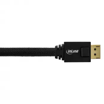 InLine DisplayPort aktīvais kabelis, melns, apzeltīti kontakti, 25m