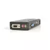 StarTech.com 4 Portu USB KVM Slēdzis Komplekts ar Kabeļiem un Audio Melns