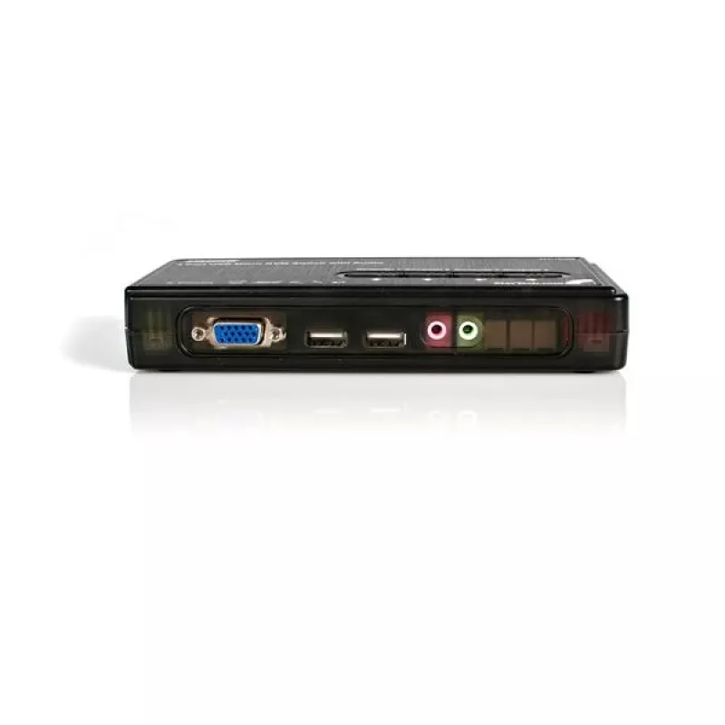 StarTech.com 4 Portu USB KVM Slēdzis Komplekts ar Kabeļiem un Audio Melns