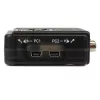 StarTech.com 2 portu melns USB KVM slēdzis komplektā ar audio un kabeļiem